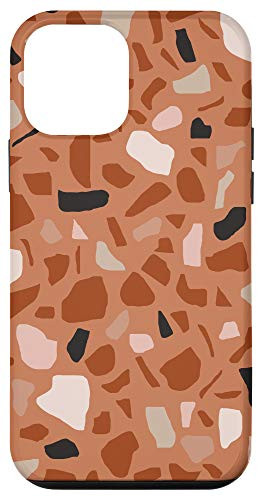 iPhone 12 mini Terrazzo Pattern Abstract Modern Urban Terracotta Neutral Case