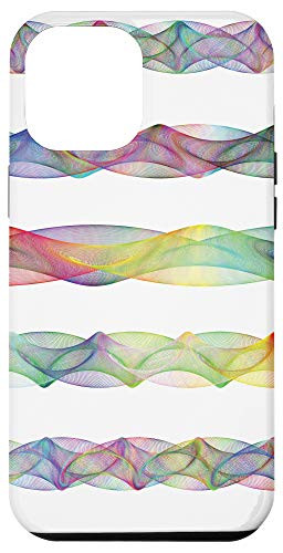 iPhone 12 Pro Max Cute Rainbow Wavy Lines Design Case