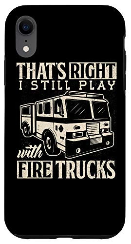 iPhone XR Firefighter Fireman Thin Red - line Funny T Shirt Case