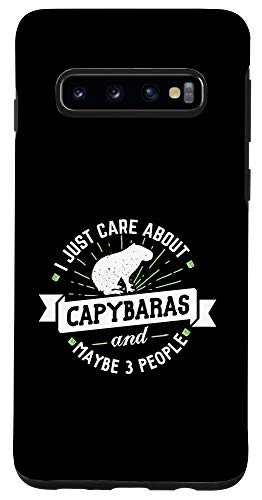 Galaxy S10 Capybaras - I Just Care About Capybaras Phone Case