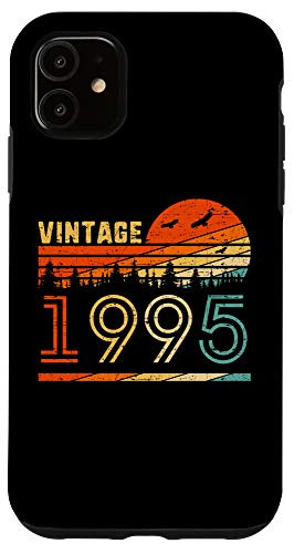 iPhone 11 Vintage 1995 Retro 25th Birthday Gift Fun B-day 25 Years Old Case