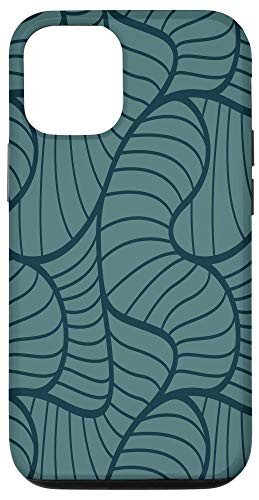 iPhone 12 12 Pro Green Line Pattern Case