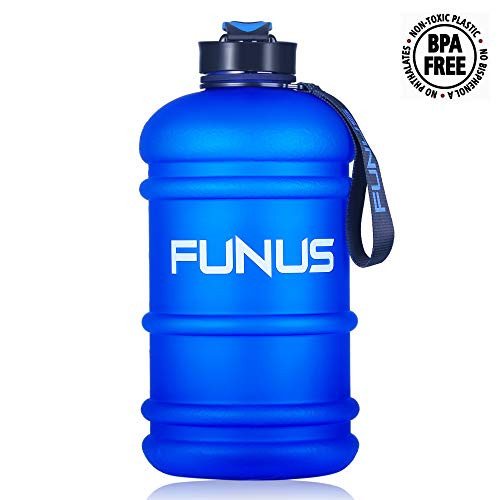 FUNUS Gallon Water Bottles 2.2L Water Bottle Huge Big Capacity Leak Proof BPA Free Large Water Jug for Men Women Workout Fitness Gym Outdoor Hiking Sport Camping Water Jug