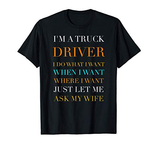 Mens Truck Driver Trucker Dad gift T-Shirt
