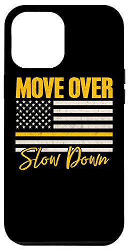 iPhone 12 Pro Max Tow Truck drivers Lives matter Thin Yellow Line Move Over Case