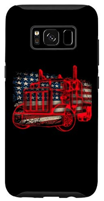 Galaxy S8 Truck Driver American Flag Trucker Gift Funny Semi Truck Case Galaxy S8 Truck Driver American Flag Trucker Gift Funny Semi Truck Case