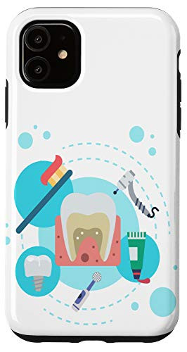 iPhone 11 Dentist Dental Tooth Health Dentistry Care Teeth Case