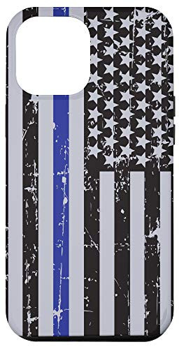 iPhone 12 Pro Max Thin Blue Line Flag Phone Case