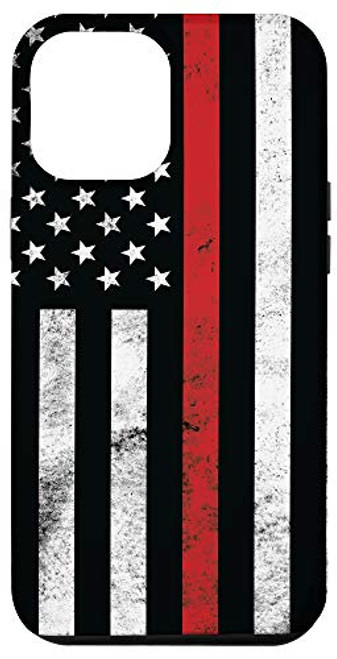 iPhone 12 Pro Max Patriotic Thin Red Line USA American Flag Firefighter Gift Case iPhone 12 Pro Max Patriotic Thin Red Line USA American Flag Firefighter Gift Case