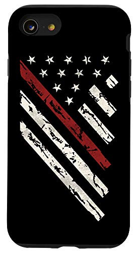 iPhone SE  2020    7   8 Firefighter Fireman Thin Red - line Funny T Shirt Case