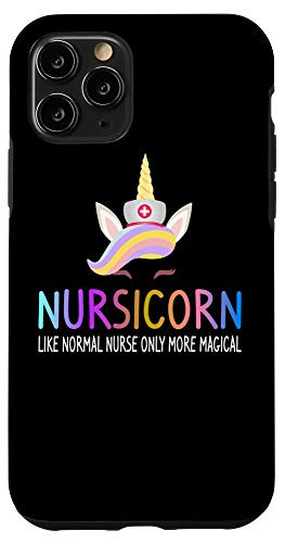 iPhone 11 Pro Nursicorn RN LPN CNA Unicorn Nurse Healthcare Funny Gifts Case