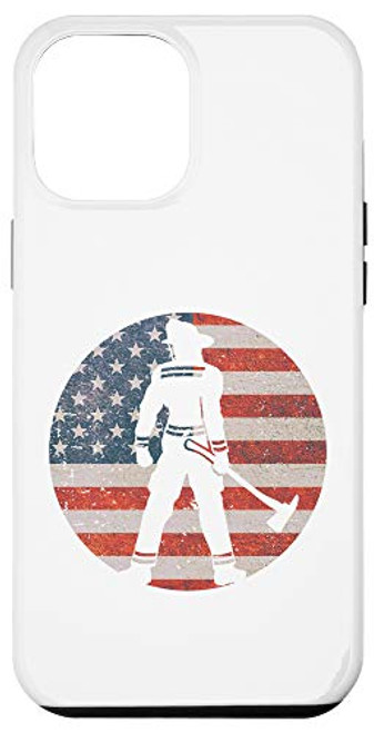 iPhone 12 Pro Max Firefighter USA Flag Vintage Thin Red Line Fireman Gift Case iPhone 12 Pro Max Firefighter USA Flag Vintage Thin Red Line Fireman Gift Case