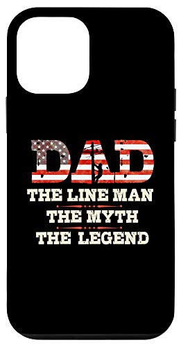 iPhone 12 mini Lineman Gifts Line Worker Dad The Lineman Myth Legend Case