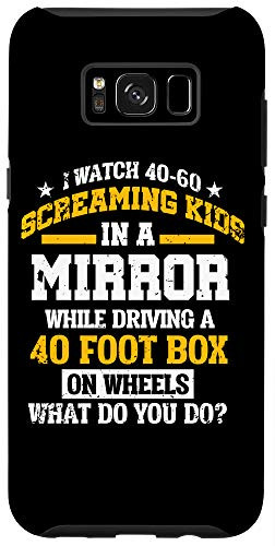 Galaxy S8plus  Funny School Bus Driver Screaming Kids Mirror Gift Case