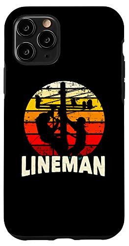 iPhone 11 Pro Lineman Gifts Line Worker Pole Climber Utility Case