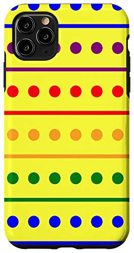 iPhone 11 Pro Max LGBT Gay Pride Rainbow Case   Designed In Lines And Dots Case