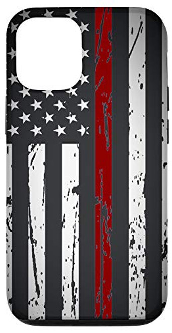 iPhone 12 12 Pro Thin Red Line Fireman Firefighter Rescue Case