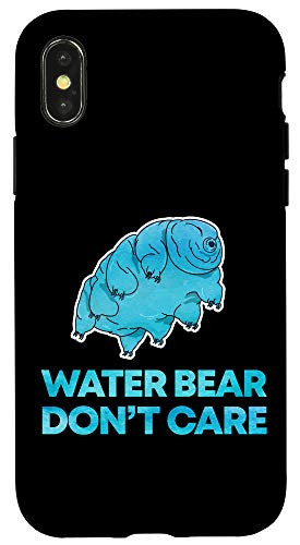 iPhone X XS Water Bear Dont Care Funny Tardigrade Microbiology Case