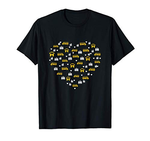 Favorite School Bus Driver School Love Heart T-Shirt