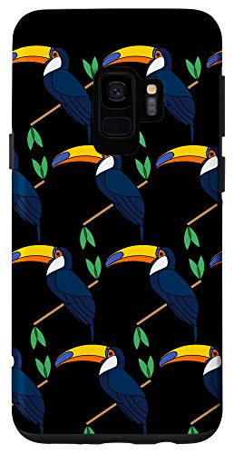 Galaxy S9 Minimalist elegant lines Toucans geometric bird Case