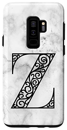 Galaxy S9plus  First Name Last Tame Initial Letter B on White Black Design Case