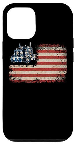 iPhone 12 12 Pro Truck Driver American Flag Trucker Gift Case