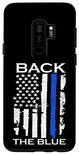 Galaxy S9plus  Thin Blue Line Back the Blue American Flag Police Support Case