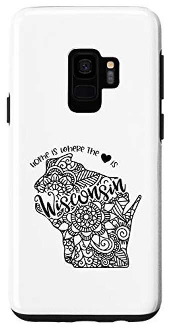 Galaxy S9 Wisconsin State Meme With Line Art Graphic Case Galaxy S9 Wisconsin State Meme With Line Art Graphic Case