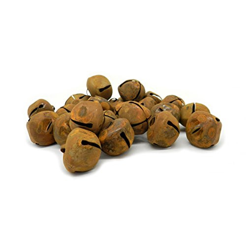 CVHOMEDECO.. Country Primitive Craft Rusty Tin Jingle Bells for Crafting, Designing and Decorating, 1-3/16", Packages of 24. CVHOMEDECO.. Country Primitive Craft Rusty Tin Jingle Bells for Crafting, Designing and Decorating, 1-3/16", Packages of 24.