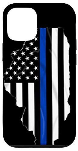 iPhone 12 12 Pro Illinois Thin Blue Line Flag Police Pride Case