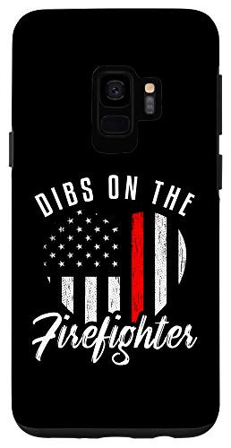 Galaxy S9 Dibs On The Firefighter Thin Red Line Wife Girlfriend Fiance Case
