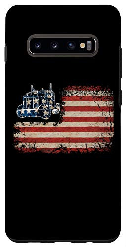 Galaxy S10plus  Truck Driver American Flag Trucker Gift Case