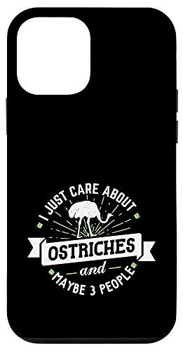 iPhone 12 mini Ostriches - I Just Care About Ostriches Phone Case