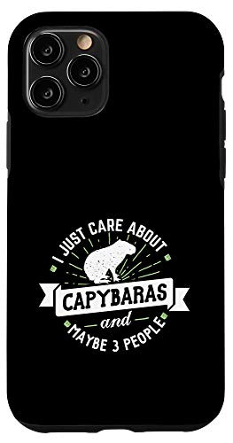 iPhone 11 Pro Capybaras - I Just Care About Capybaras Phone Case