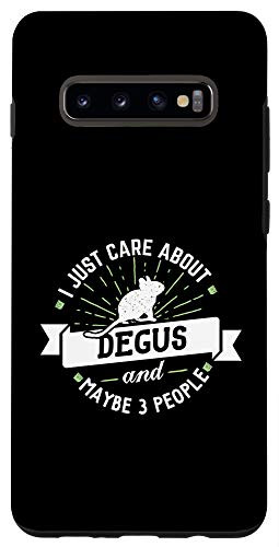 Galaxy S10plus  Degus - I Just Care About Degus Phone Case
