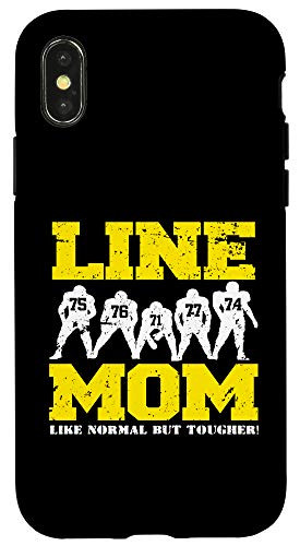 iPhone X XS Funny Offensive Line Football Lineman Mom Case