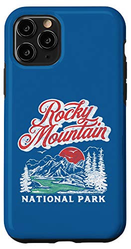 iPhone 11 Pro Rocky Mountain National Park Retro 80s Mountains Graphic Case