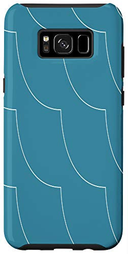 Galaxy S8plus  Blue and White Line Pattern Case