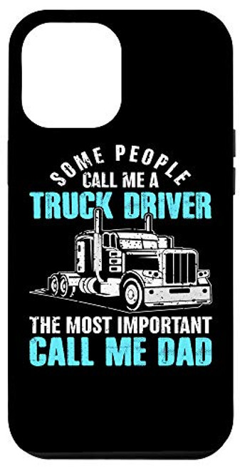 iPhone 12 Pro Max Mens Trucker Gift Big Rig Semi Truck Driver Gift for Dad Case
