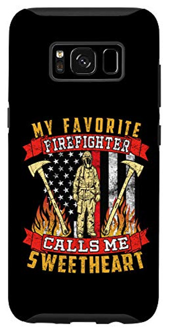 Galaxy S8 Fireman Red Line Flag Firefighter Wife Girlfriend Sweetheart Case Galaxy S8 Fireman Red Line Flag Firefighter Wife Girlfriend Sweetheart Case