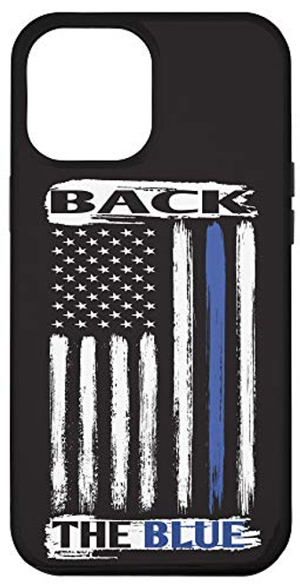 iPhone 12 Pro Max Police Support Thin Blue Line Back the Blue American Flag Case iPhone 12 Pro Max Police Support Thin Blue Line Back the Blue American Flag Case
