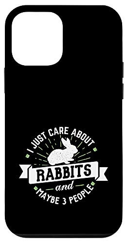 iPhone 12 mini Rabbits - I Just Care About Rabbits Phone Case