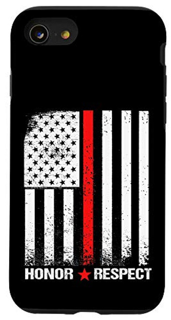 iPhone SE  2020    7   8 Honor Respect US Flag Firefighter Thin Red Line Fireman Gift Case iPhone SE  2020    7   8 Honor Respect US Flag Firefighter Thin Red Line Fireman Gift Case