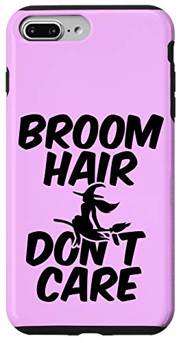 iPhone 7 Plus 8 Plus Broom Hair Dont Care Halloween Witch Funny Gift Case