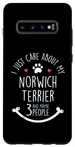 Galaxy S10plus  I Just Care About My Norwich Terrier Phone Case