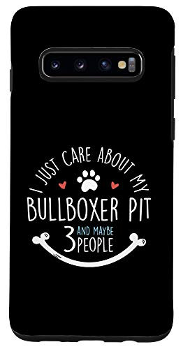 Galaxy S10 I Just Care About My Bullboxer Pit Phone Case
