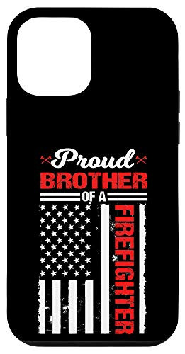 iPhone 12 mini Brother Of A Firefighter Vintage Thin Red Line Fireman Gift Case