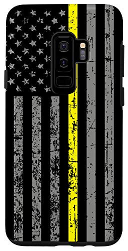 Galaxy S9plus  911 Dispatcher Dispatch Thin Yellow Line USA Flag Case