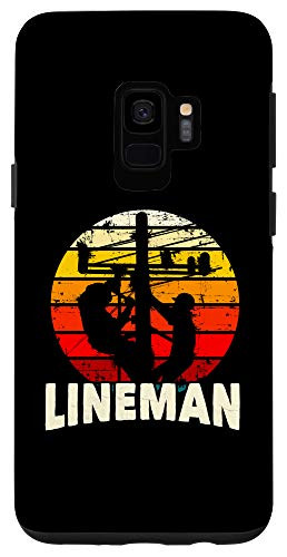 Galaxy S9 Lineman Gifts Line Worker Pole Climber Utility Case