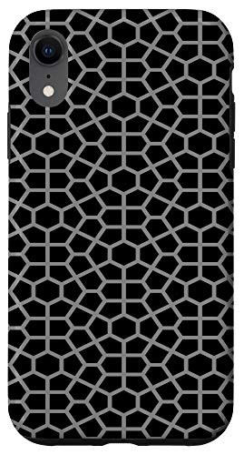 iPhone XR Abstract Black and White Line art Design Case